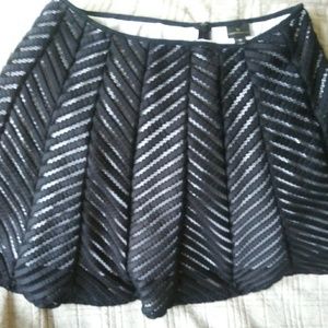 Above the knee poly lined skirt